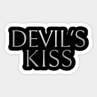 Devil's Kiss Book Title Sticker